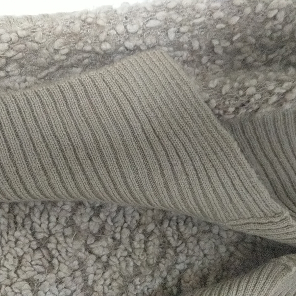 KENSIE Nordstrom Women’s Bobble Knit Faux Shearling Open Draped Vest Size M - Picture 6 of 13